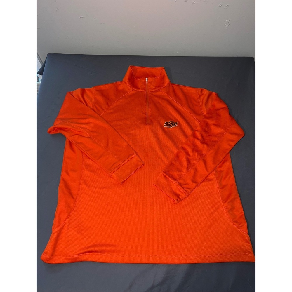 Jansport Oklahoma State University OSU Cowboys Quarter Zip Pullover Orange XL